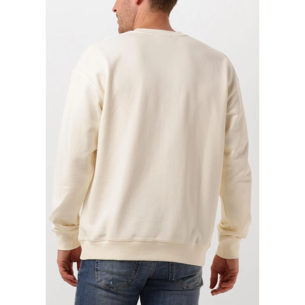 Scotch & Soda Core-Logo Front Chest Sweatshirt Beige Heren