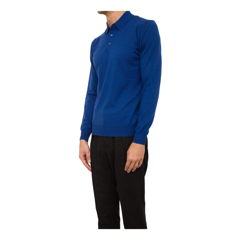 Paolo Pecora Blauw Polo Shirt Blue Heren