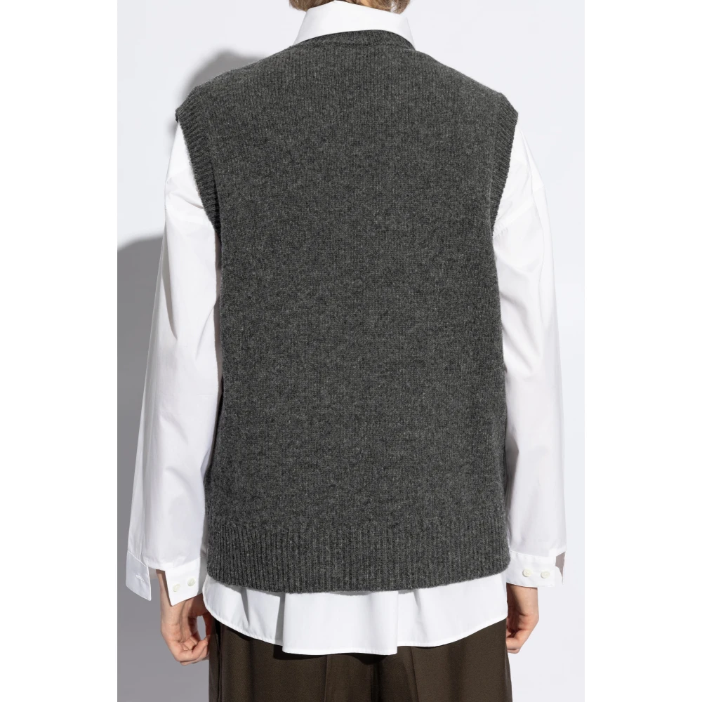 Marni Vintage effect vest Gray Heren