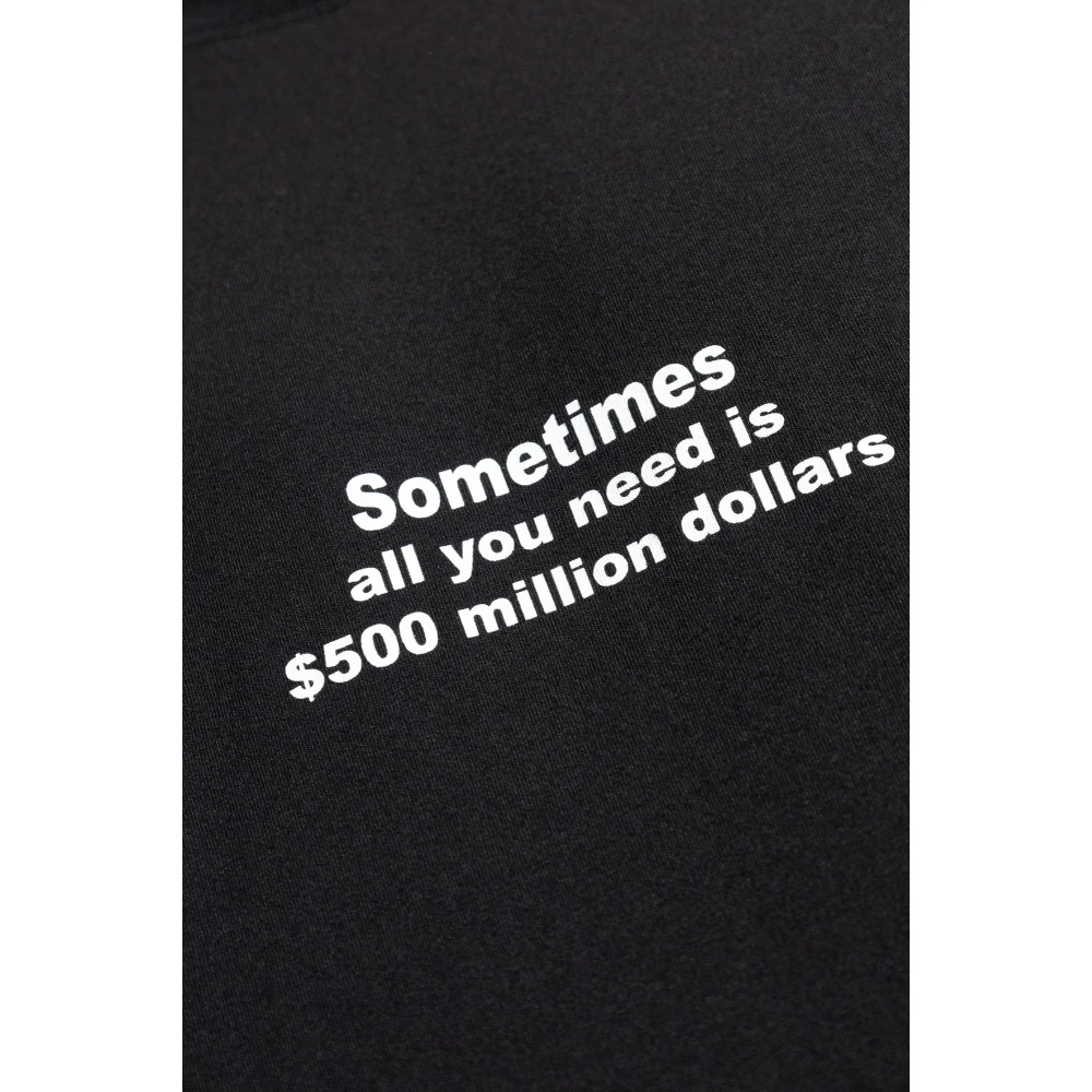 Vetements Bedrukt T-shirt Black Heren