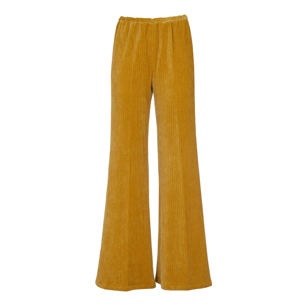 Forte Elegante Flared Broek Yellow Dames