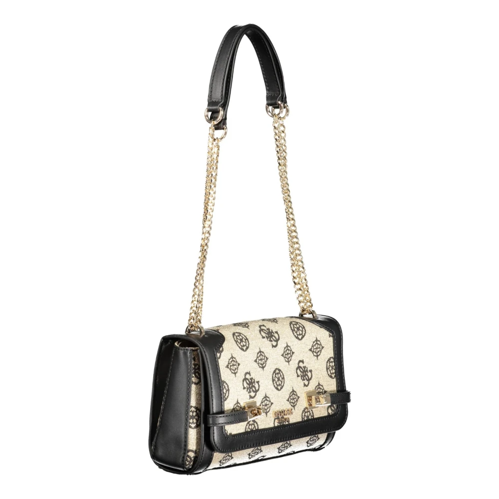 Guess Zwarte Dameshandtas Ketting Schouder Black Dames