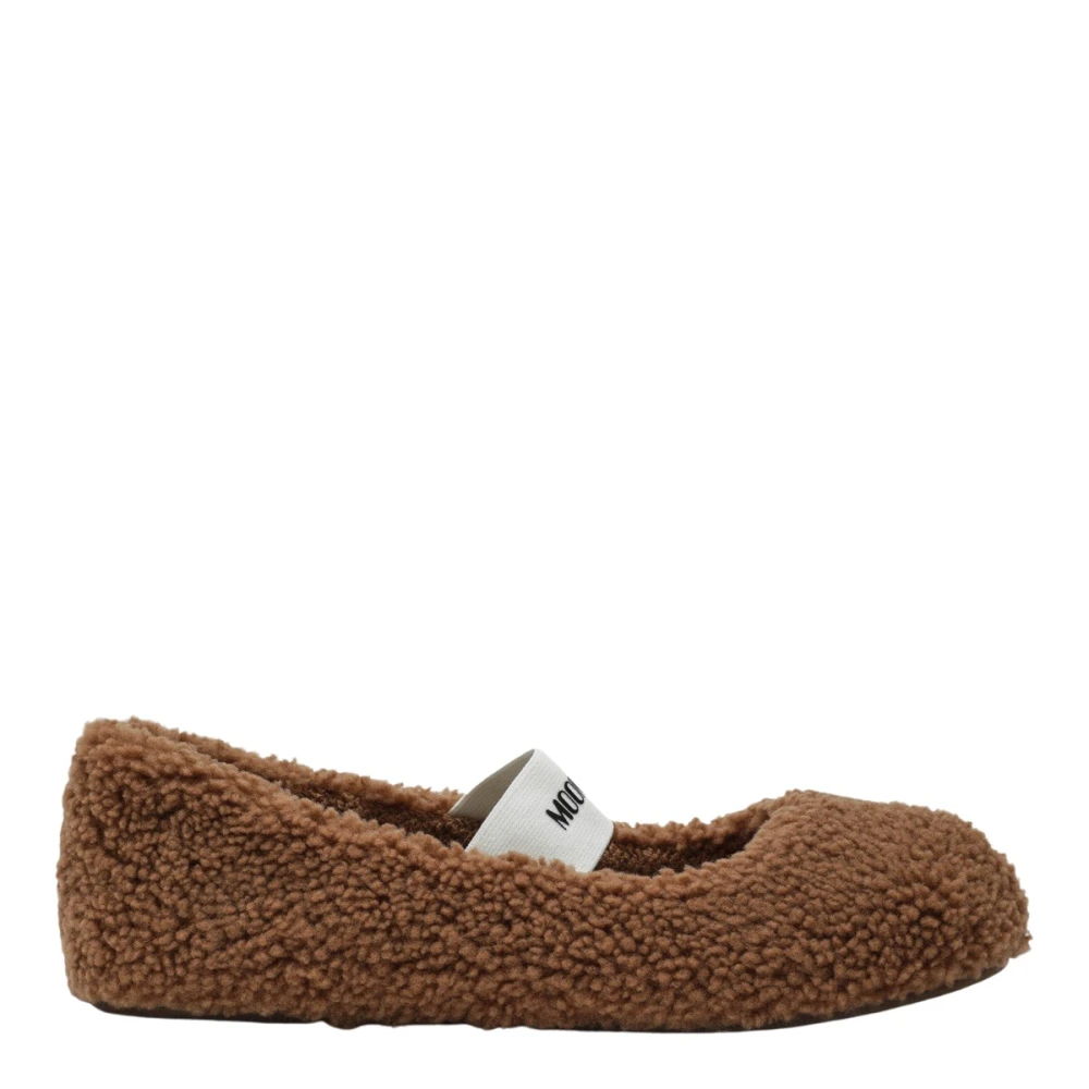 Moon Boot Mb Shearling Ballet Pumps Women's Cognac Size 40 (6.5) - La Redoute - Image 4