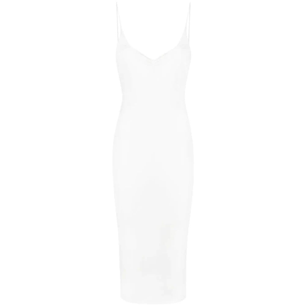 Dsquared2 Casual Midi Jurk in Wit White Dames