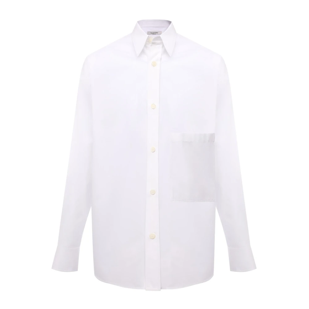 Valentino Oversized Katoenen Shirt voor Heren White Heren