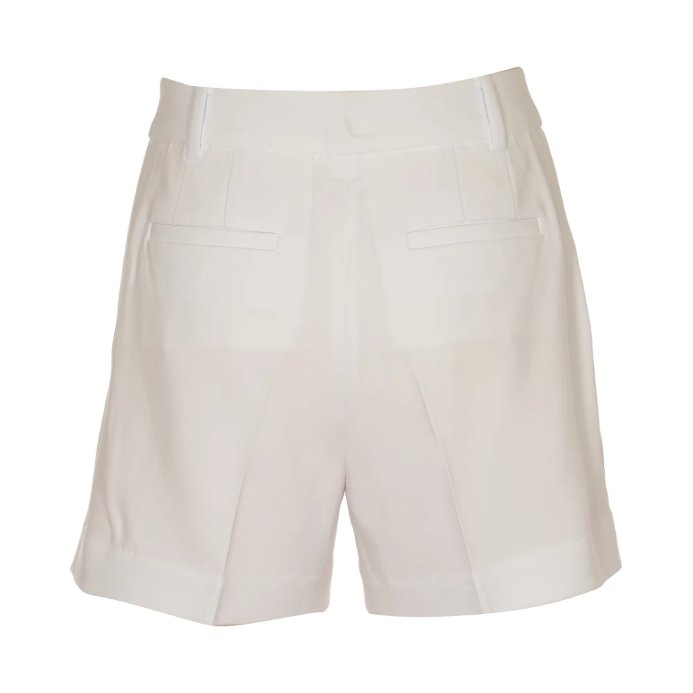 Michael Kors Witte Geplooide Shorts White Dames