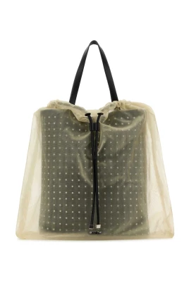 Nebula Läder Tulle Shoppingväska