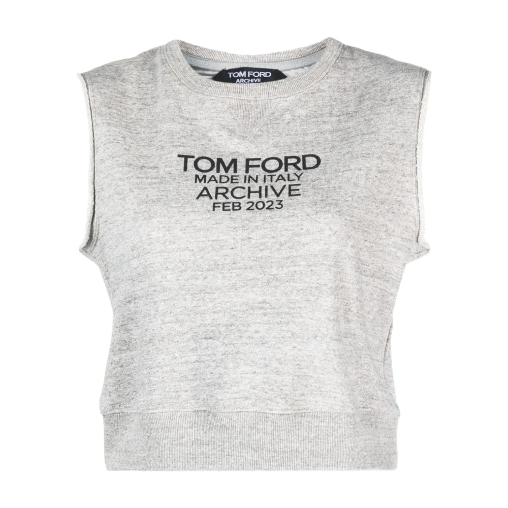 Tom Ford Stijlvolle Sweatshirt Gray Dames