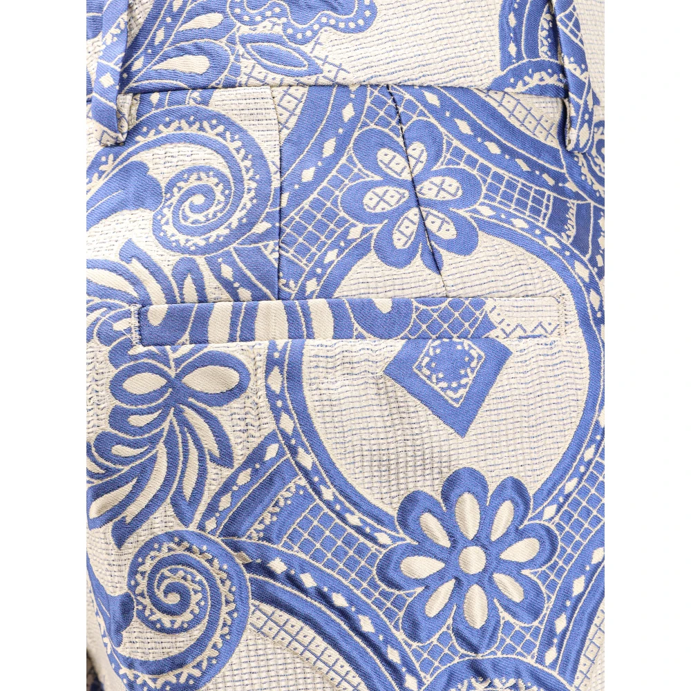 ETRO Broek met iconische print en metalen sluiting Multicolor Dames