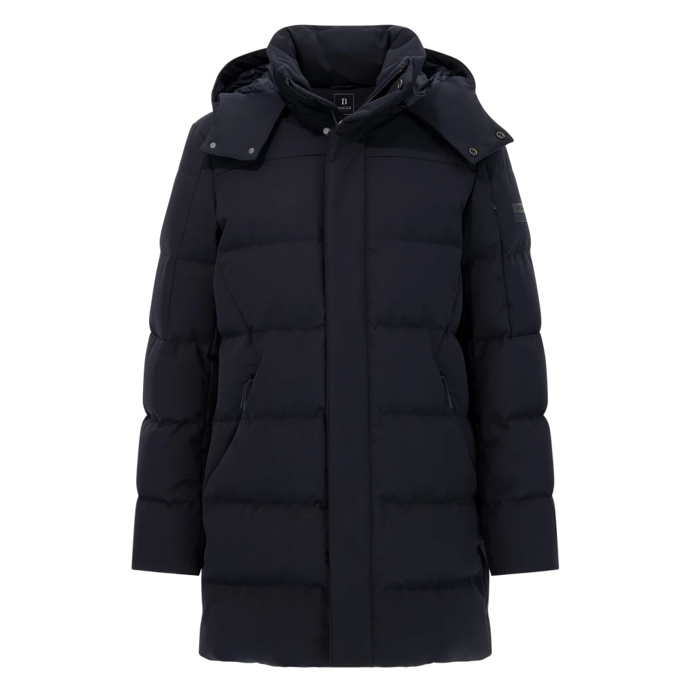 Boggi Milano Mannelijk Blauw B Tech Ganzendons Nylon Parka