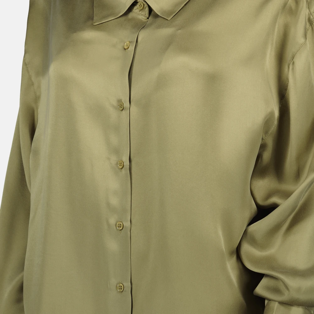 IRO Zijden Jarila Shirt Elegante Vrouwelijke Stijl Green Dames