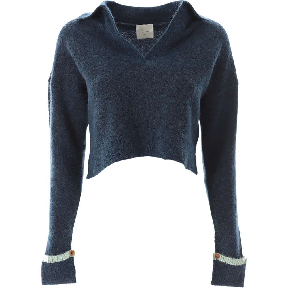 Knitwear > V-neck Knitwear - - Alysi - Modalova