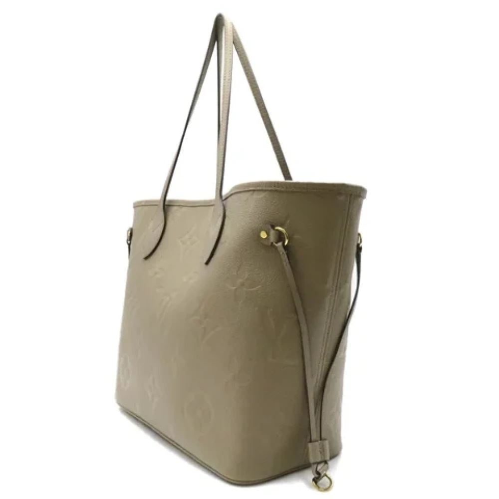 Louis Vuitton Vintage Pre-owned Leather totes Beige Dames