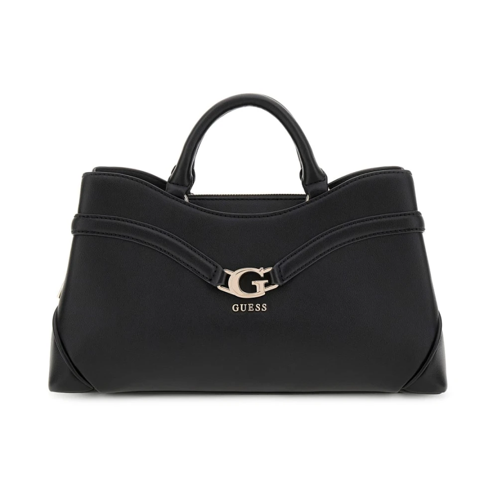 Guess Women's Black Crossbody Handbag With Zipper Closure - Handbags - One Size - Bags