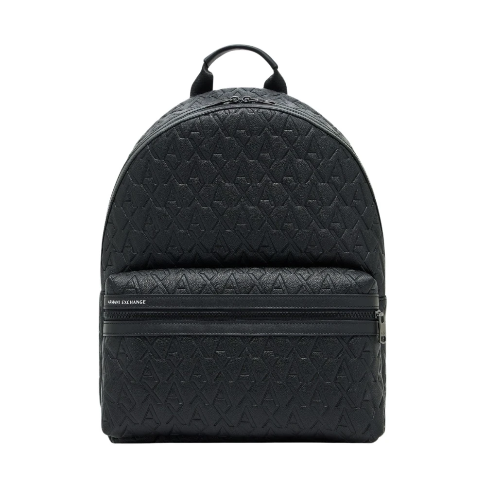 Armani Exchange Mannelijk Zwart Tassen Heren, One Size, Zaino