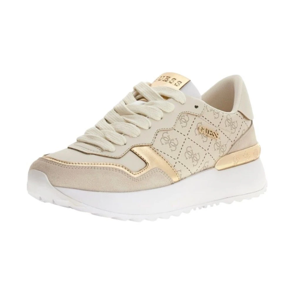Guess Women's Beige Sneakers, 3 Uk, Vinsa Running Shoes