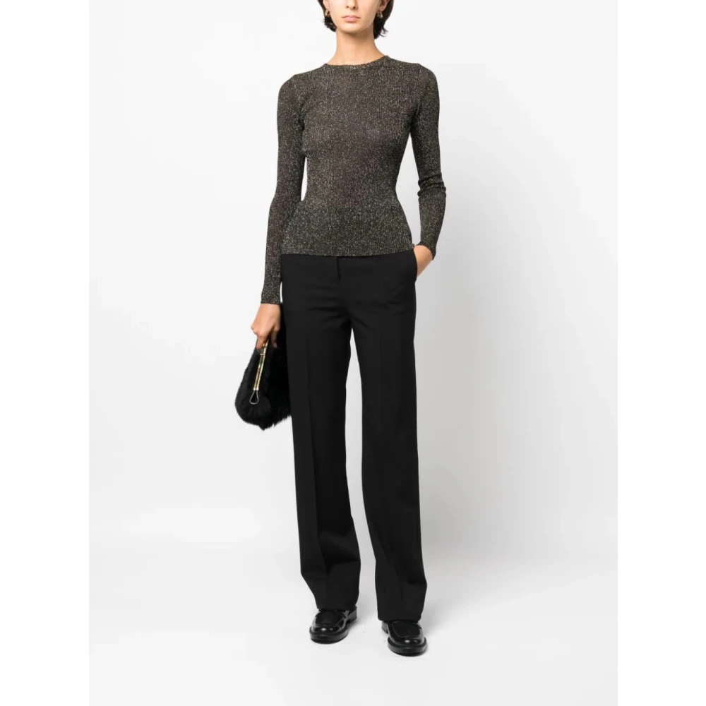 Twinset Lurex Ribtrui Black Dames