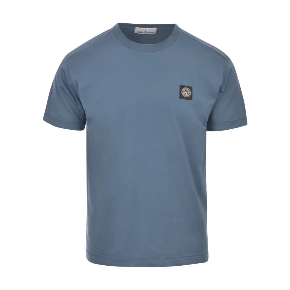 Stone Island Mörkblå Bröstlogot-tröja Blue, Herr