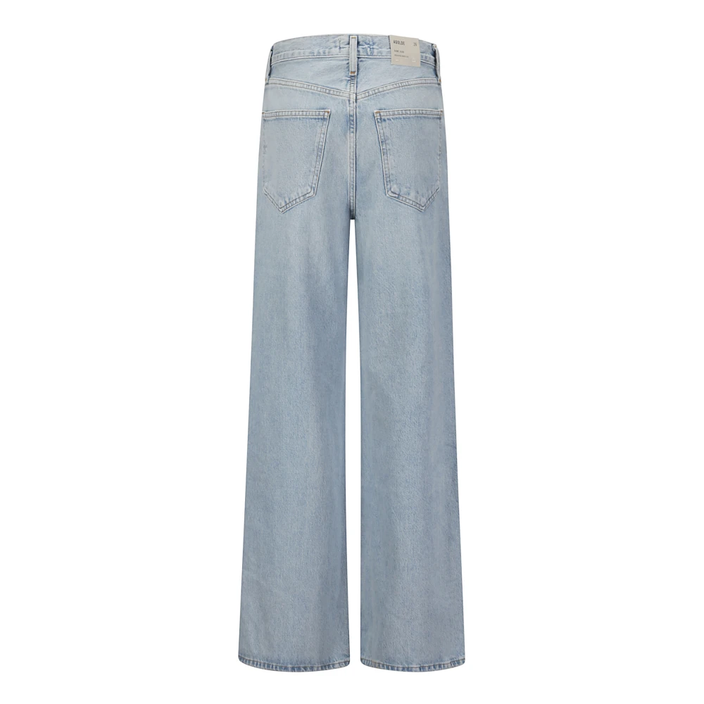 Agolde Wijde pijp hoge taille losse pasvorm jeans Blue Dames