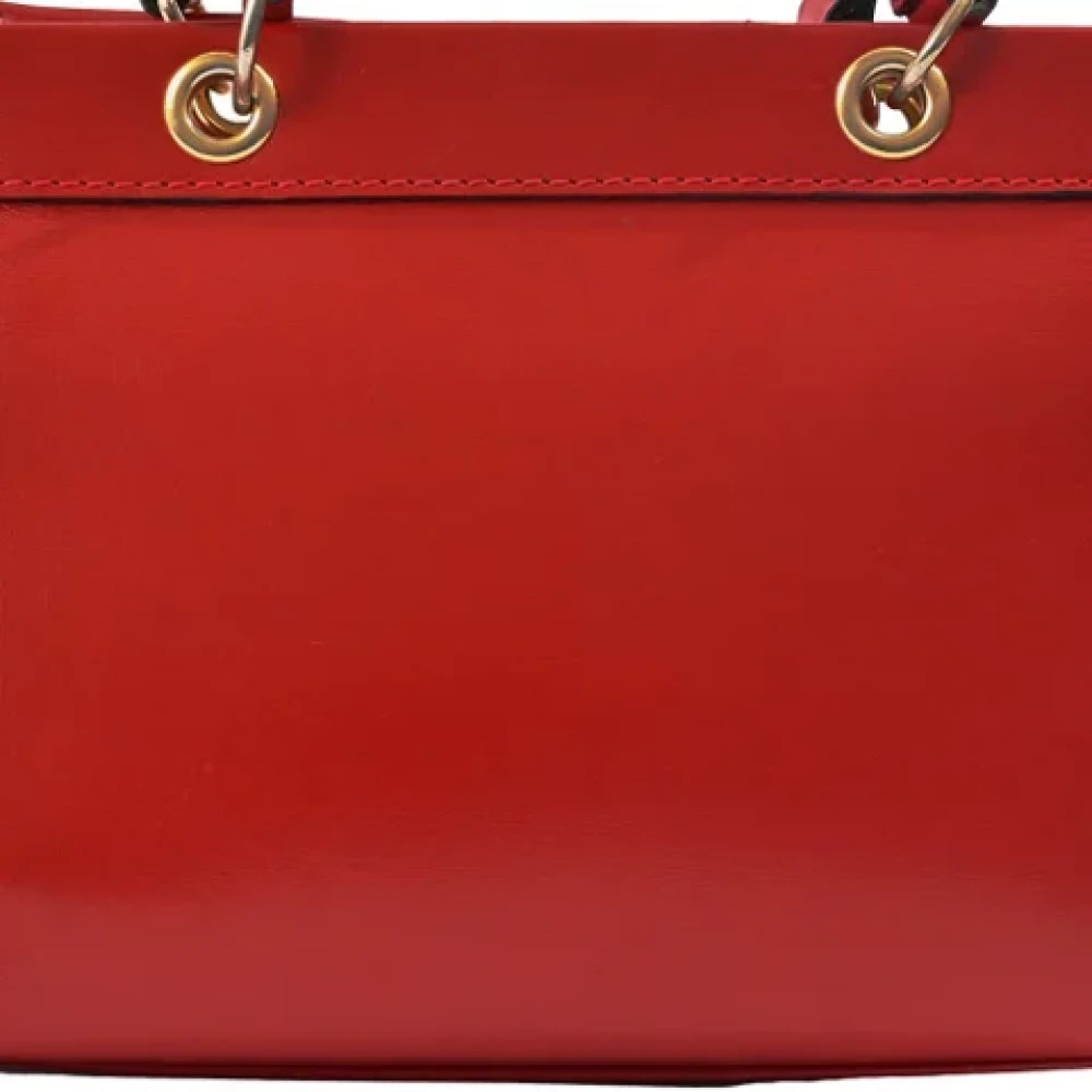 Celine Vintage Pre-owned Leather celine-bags Red Dames