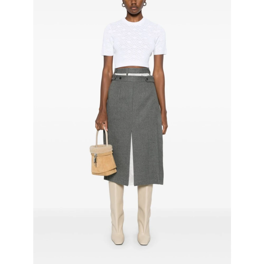 Givenchy T-shirt met ronde hals White Dames