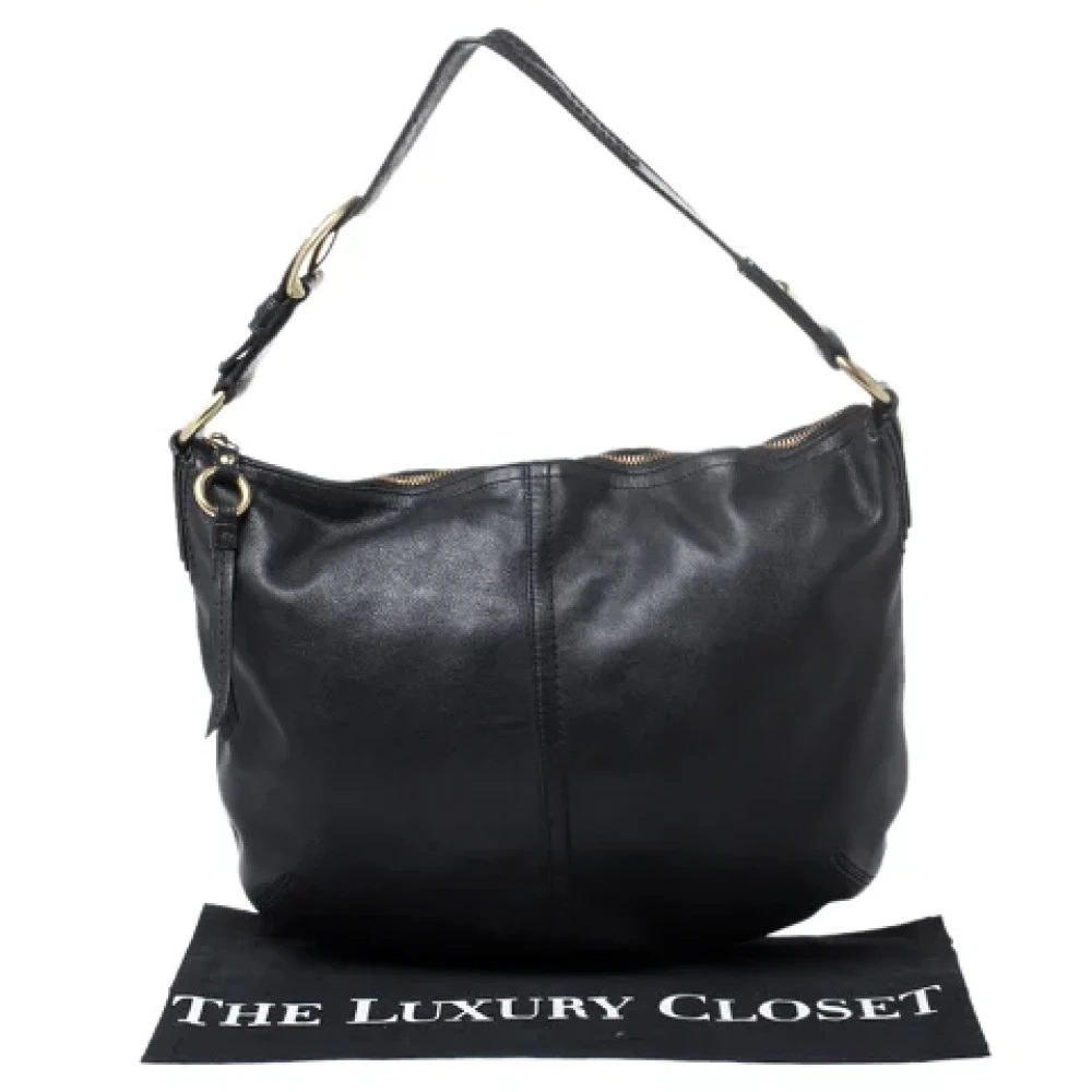 Coach Pre-owned Leather handbags Black Dames