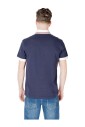 polo-en-coton-imprime-bleu