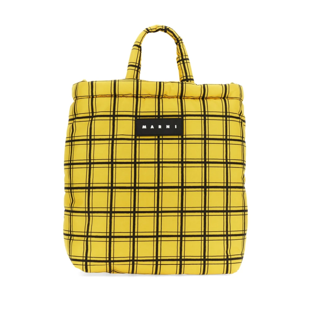 Marni Stijlvolle Tote Bag voor Mannen Yellow Heren