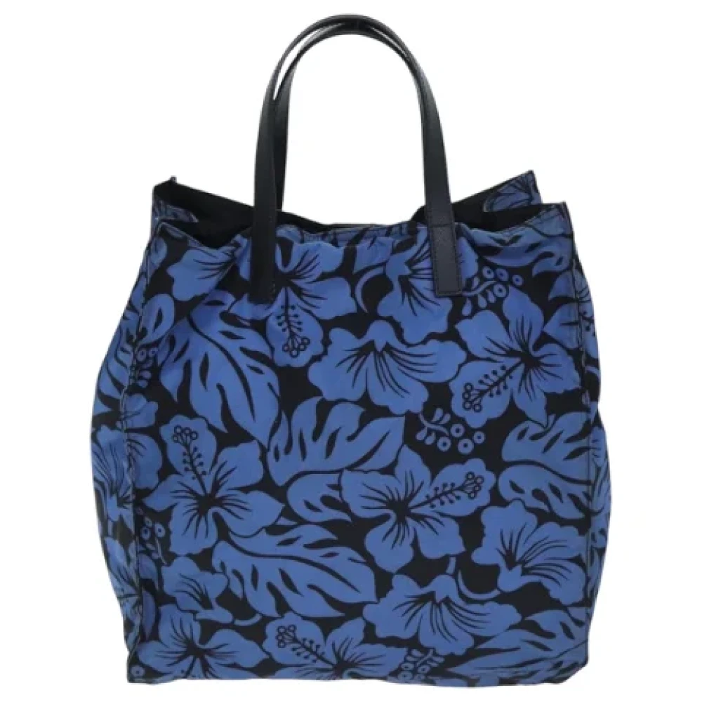 Prada Vintage Pre-owned Nylon prada-bags Blue Dames