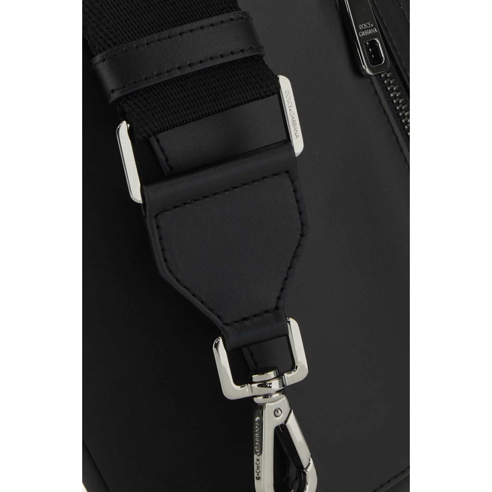 Dolce & Gabbana Zwarte nylon heuptas Black Heren