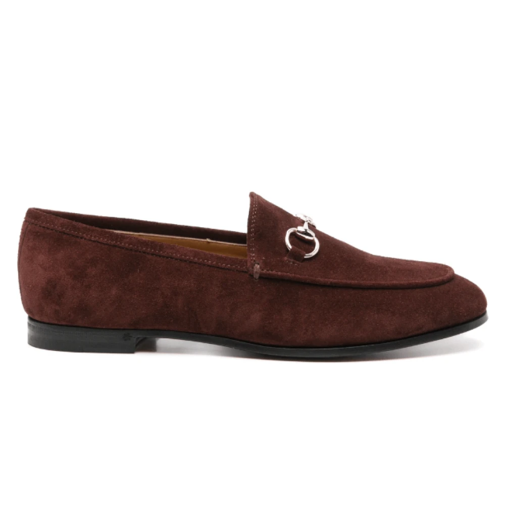 Suede Horsebit Loafers Sjokoladebrun