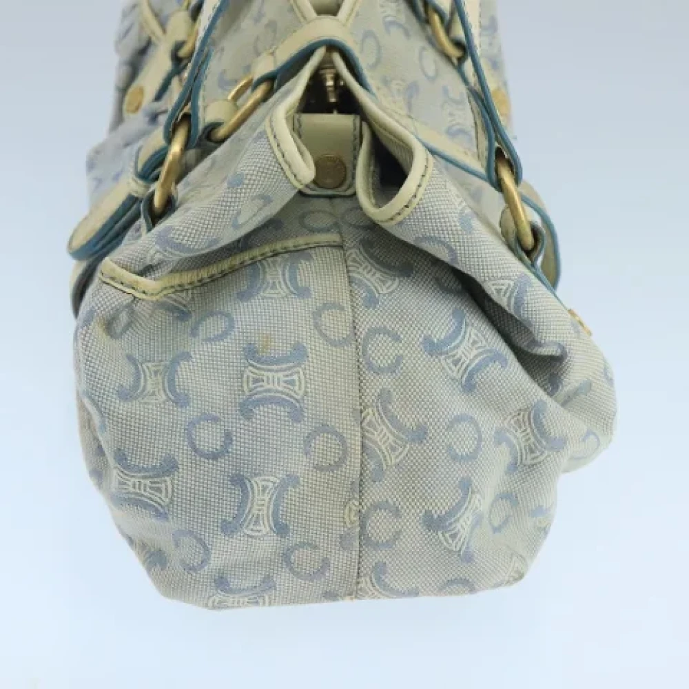 Celine Vintage Pre-owned Canvas handbags Blue Dames