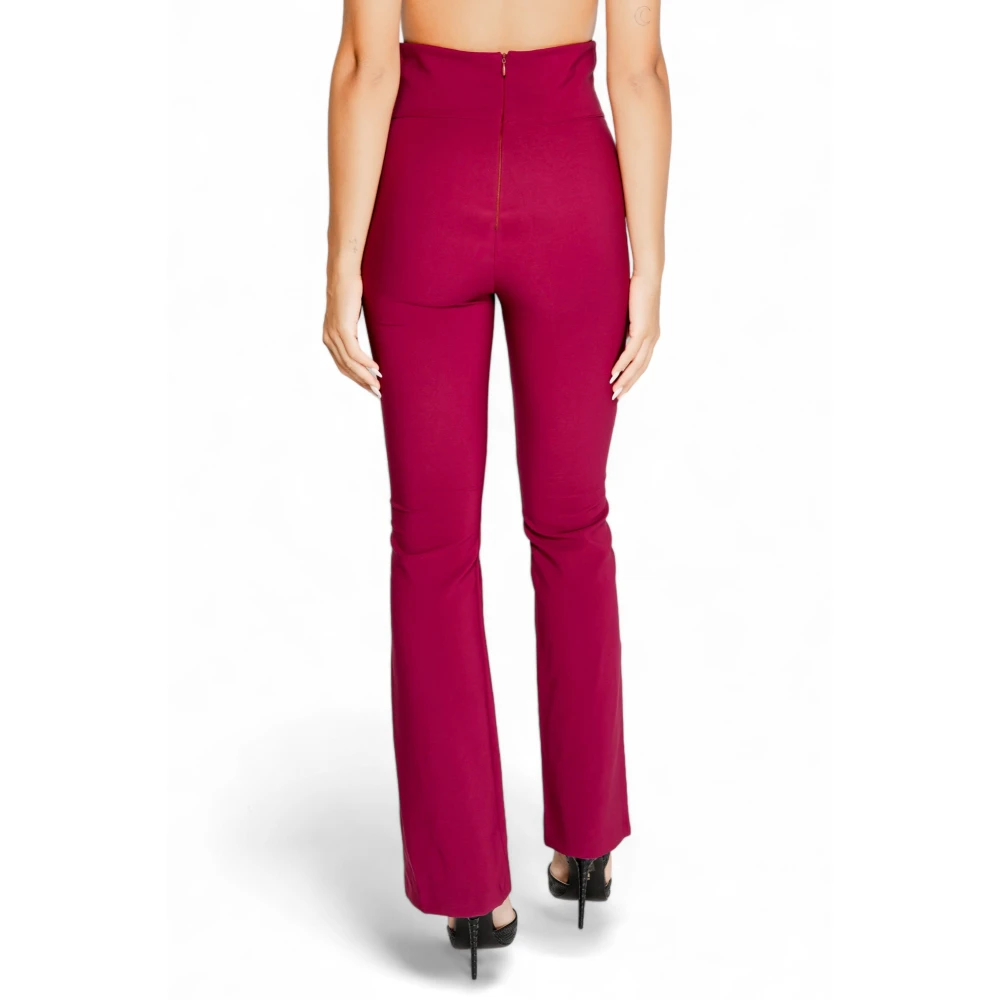 RINASCIMENTO Wijde Pijpen Broek Herfst Winter Collectie Red Dames