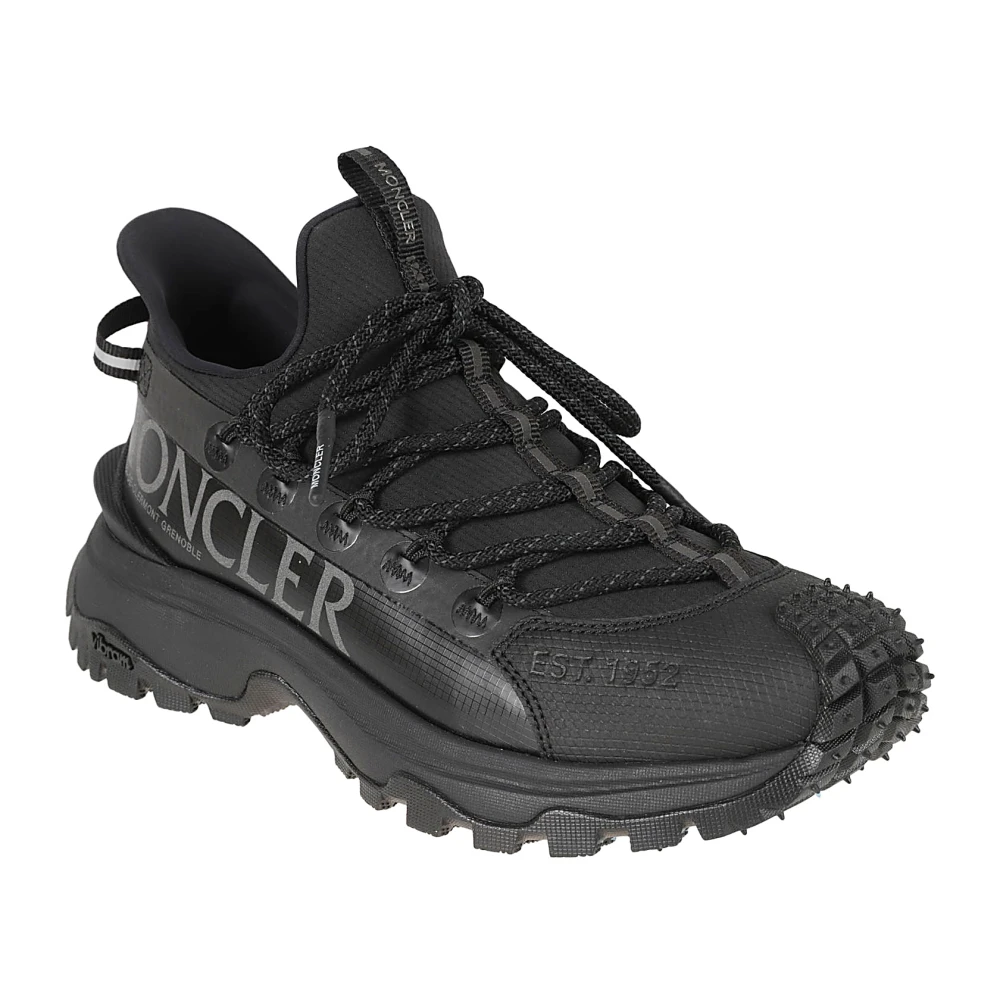 Moncler Zwarte Lage Top Sneakers Trailgrip Lite2 Black Dames