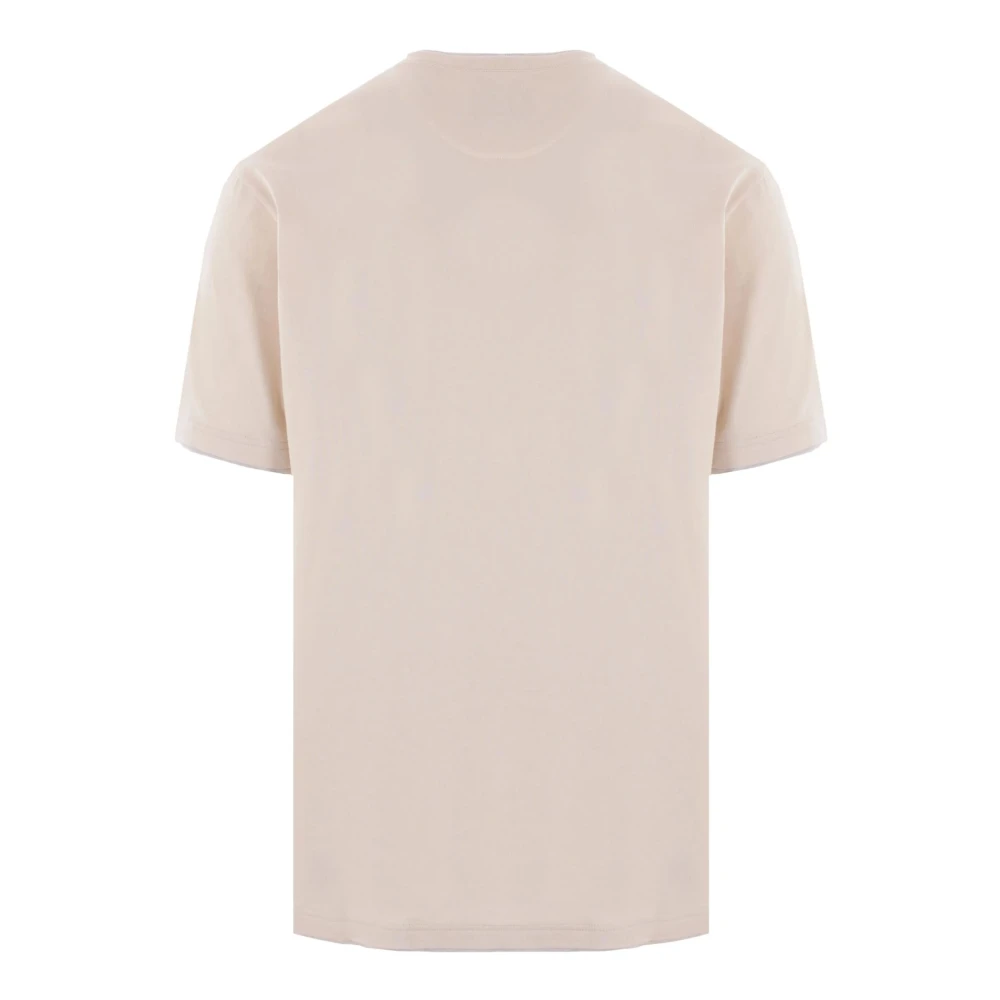 Eleventy Beige Katoenen T-shirt met Gelaagde Details Beige Heren