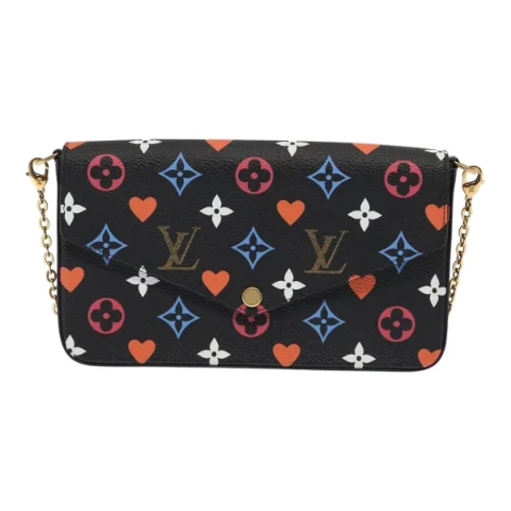 Louis Vuitton Vintage Pre-owned Canvas clutches Black Dames