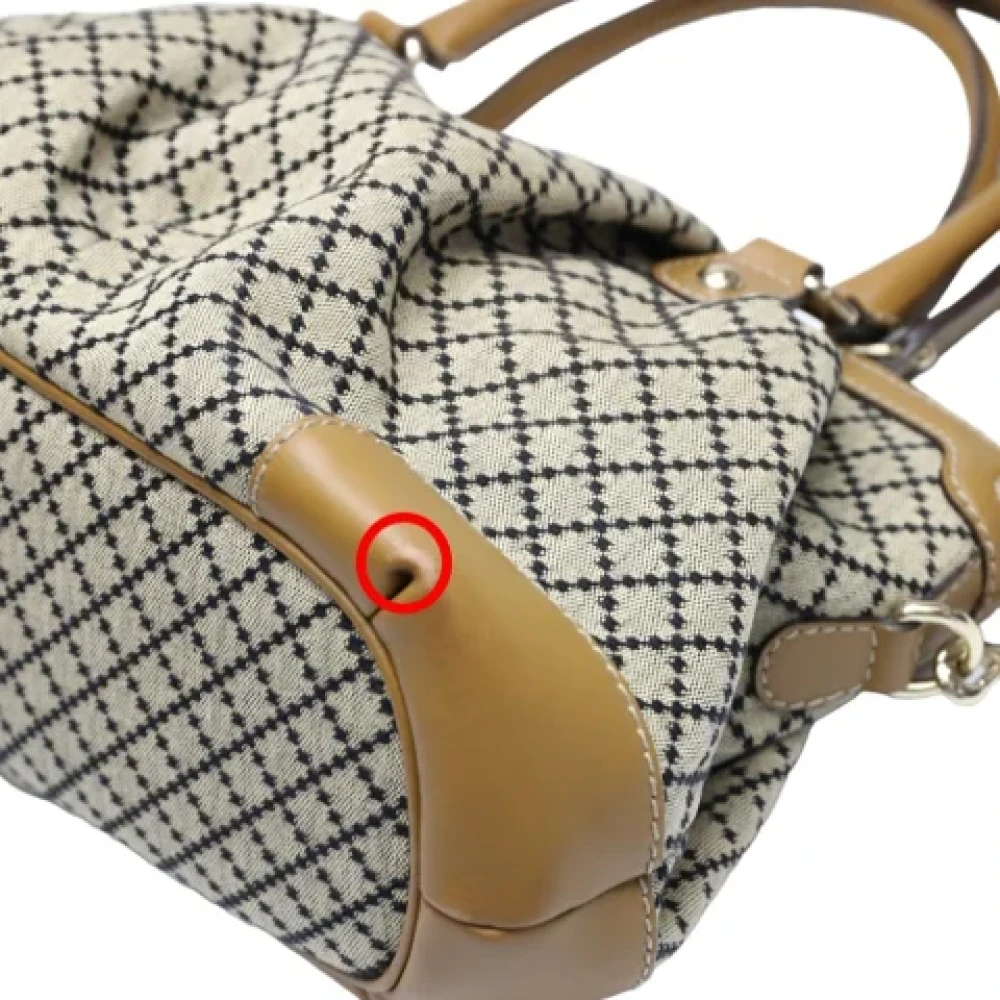Gucci Vintage Pre-owned Canvas gucci-bags Beige Dames