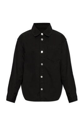 Denimskjorta med broderad logotyp