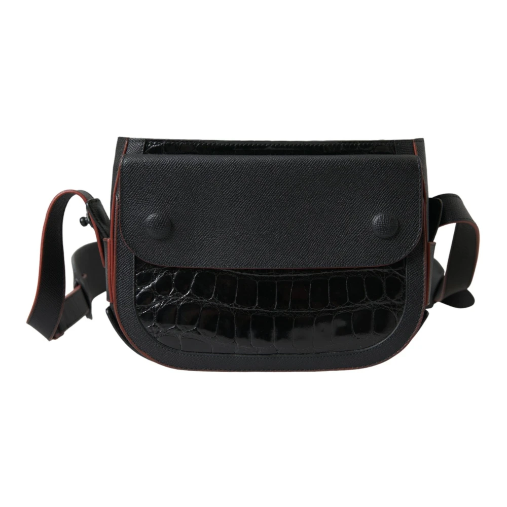 Balenciaga Women's Black Cross Body Bags, One Size, Elegant Exotic Leather Camera Bag