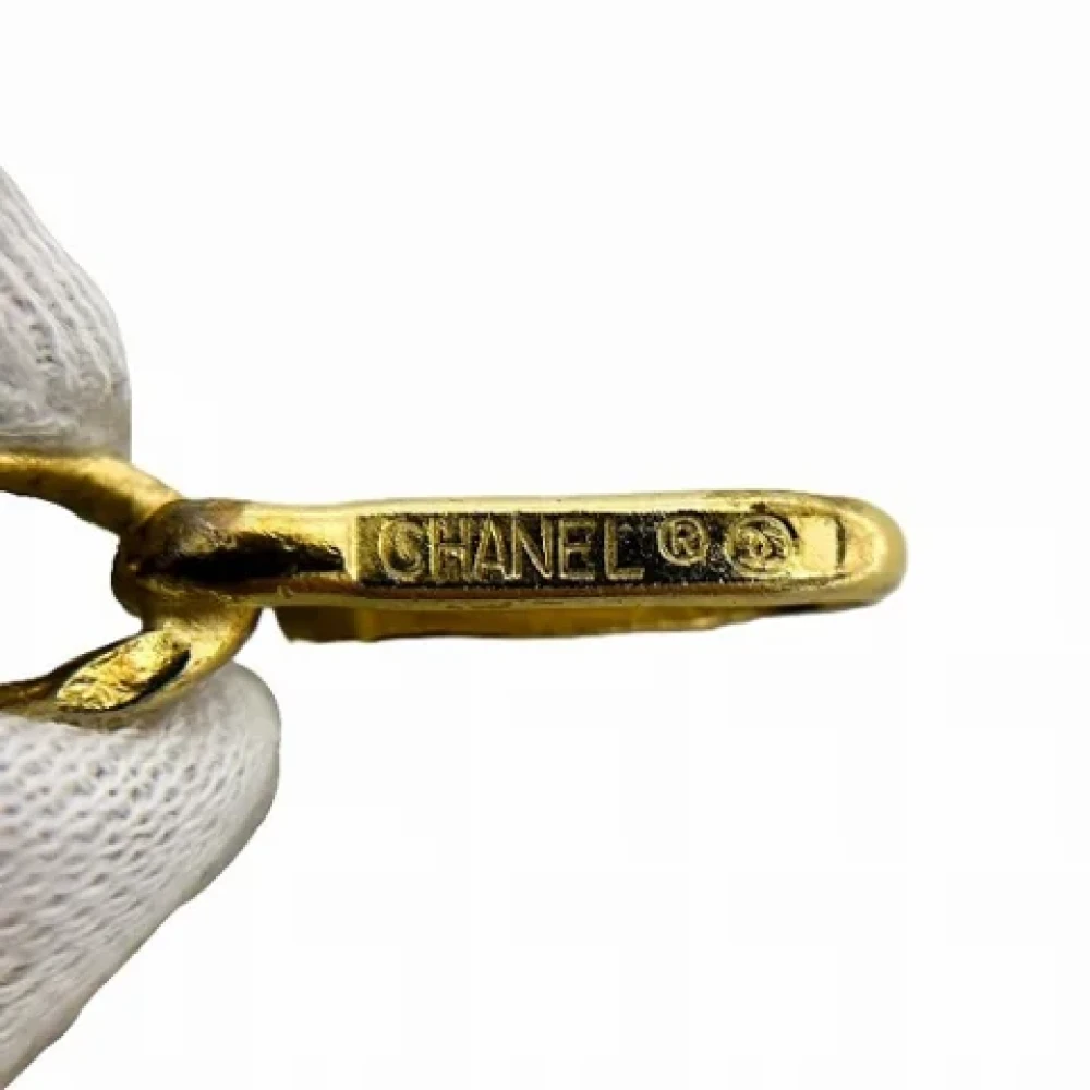 Chanel Vintage Pre-owned Fabric belts Yellow Dames