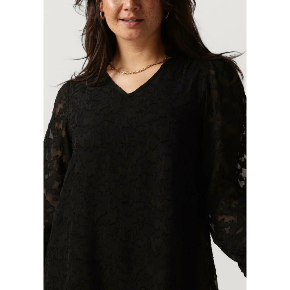 Moves Naomilla Zwarte Mini Jurk Black Dames