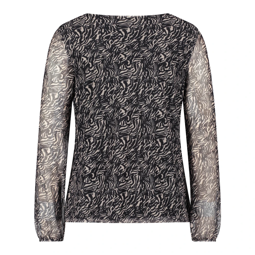 Betty & Co Blouse met plooien Black Dames