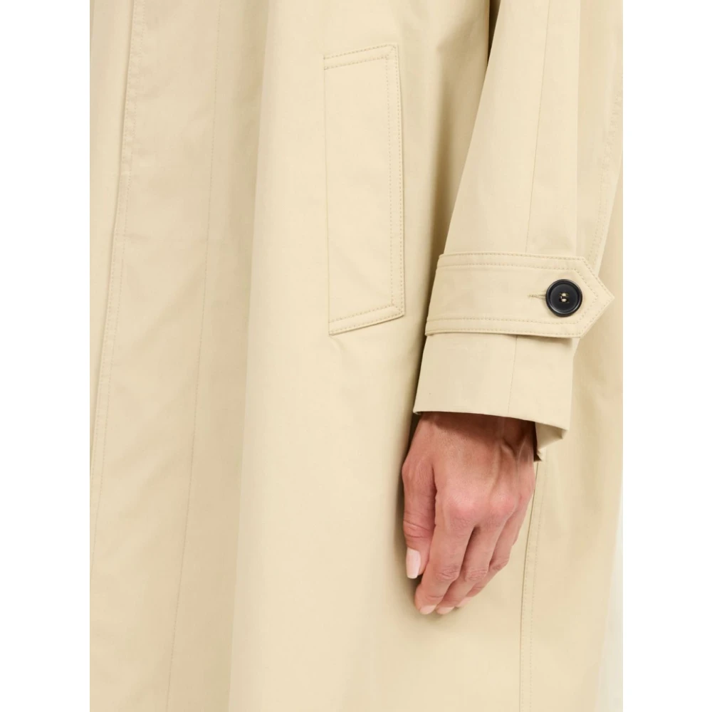 MM6 Maison Margiela Klassieke enkelrijdige jas Beige Dames