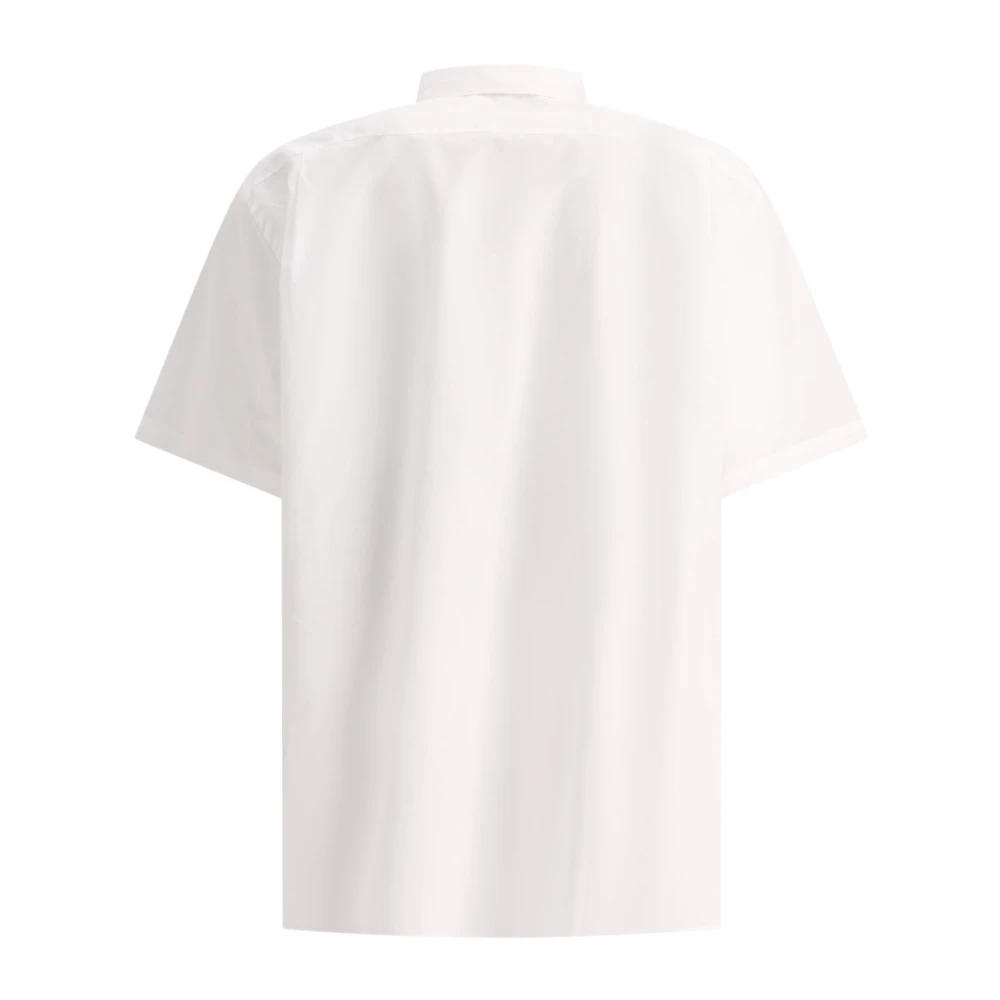 Comme des Garçons Stip Katoenen Overhemd White Heren