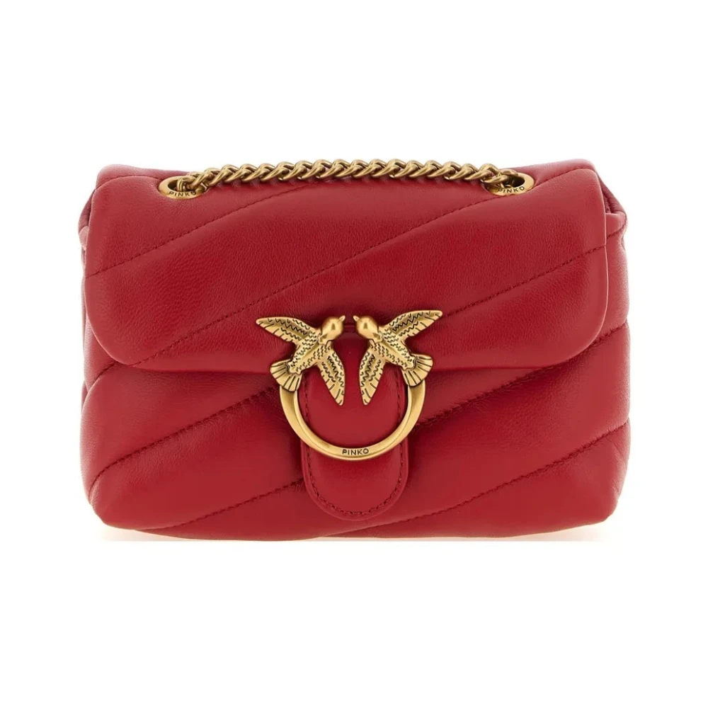 Pinko Donna Rosso Borsa A Tracolla Baby Love Bag Puff - Immagine 4