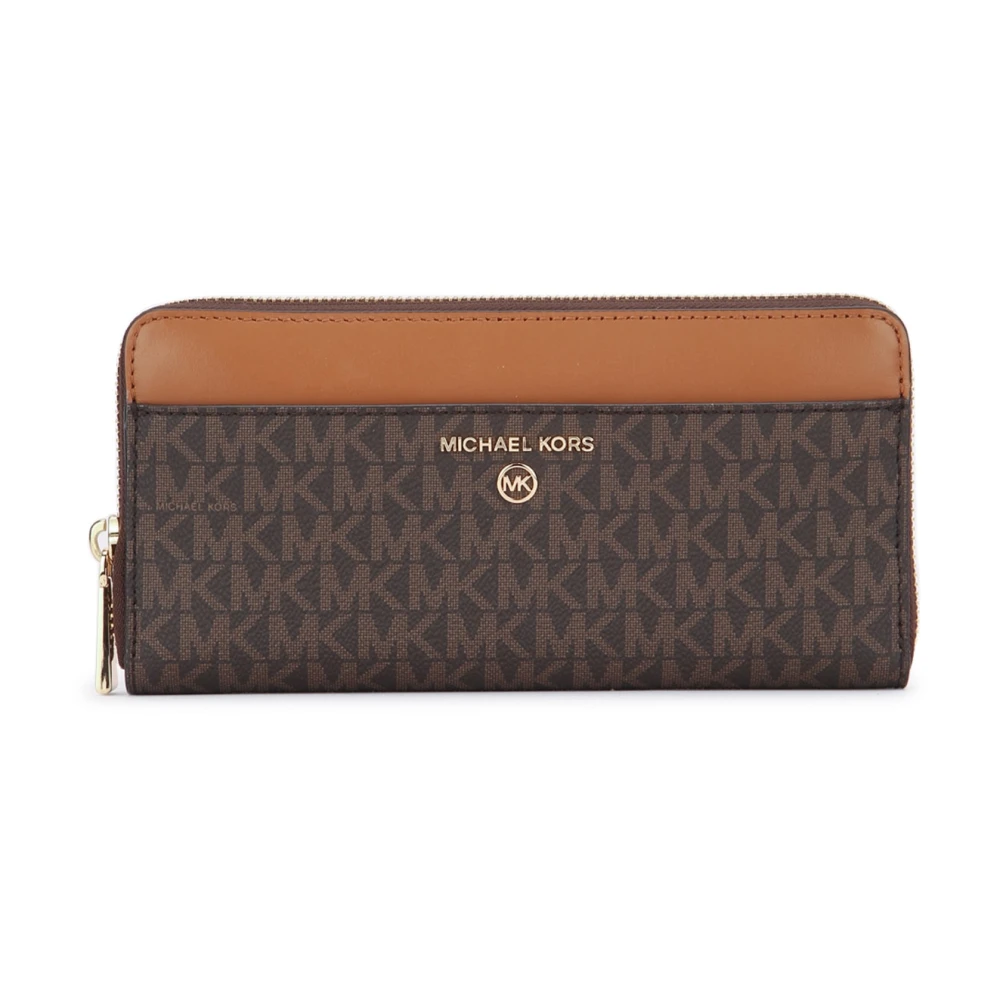 Michael Kors Pocket Continental Portemonnee Brown Dames