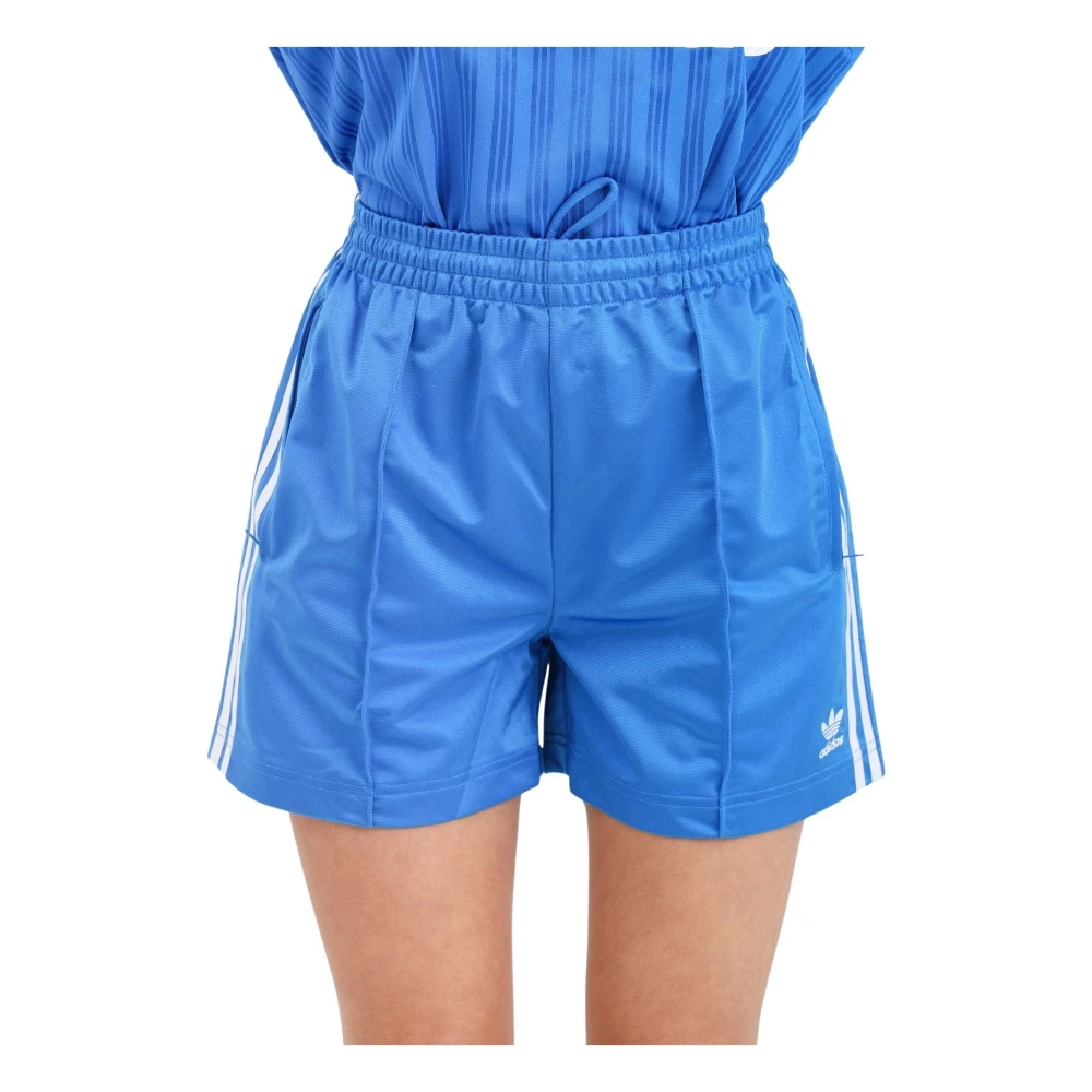 Adidas Originals Firebird Blauw en Wit Shorts Blue Dames