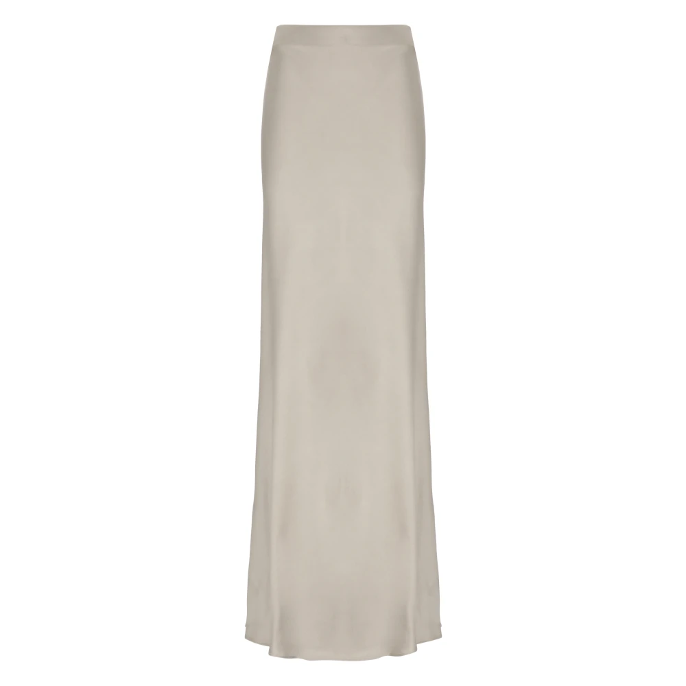BRUNELLO CUCINELLI Grijze elastische taille rok Gray Dames