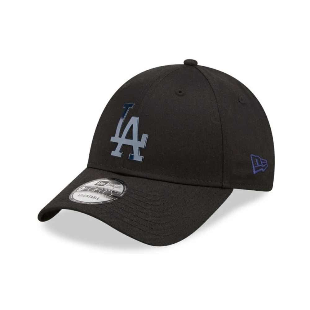 new era Zwarte Dodgers Folie Logo Pet Black Heren