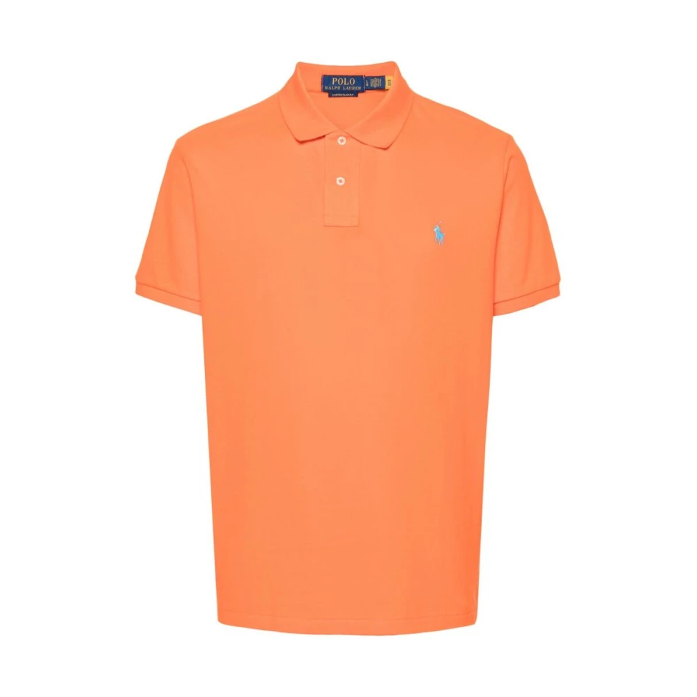 Ralph Lauren Oranje Katoenen Polo Shirt met Signature Pony Motif Orange Heren